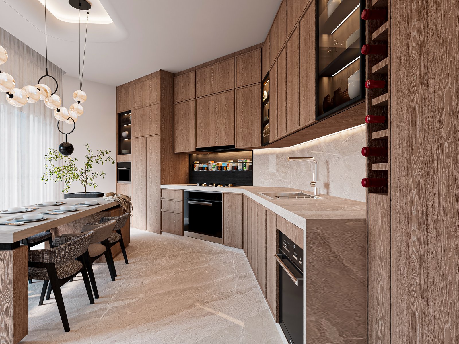 Natural Wood Kitchen